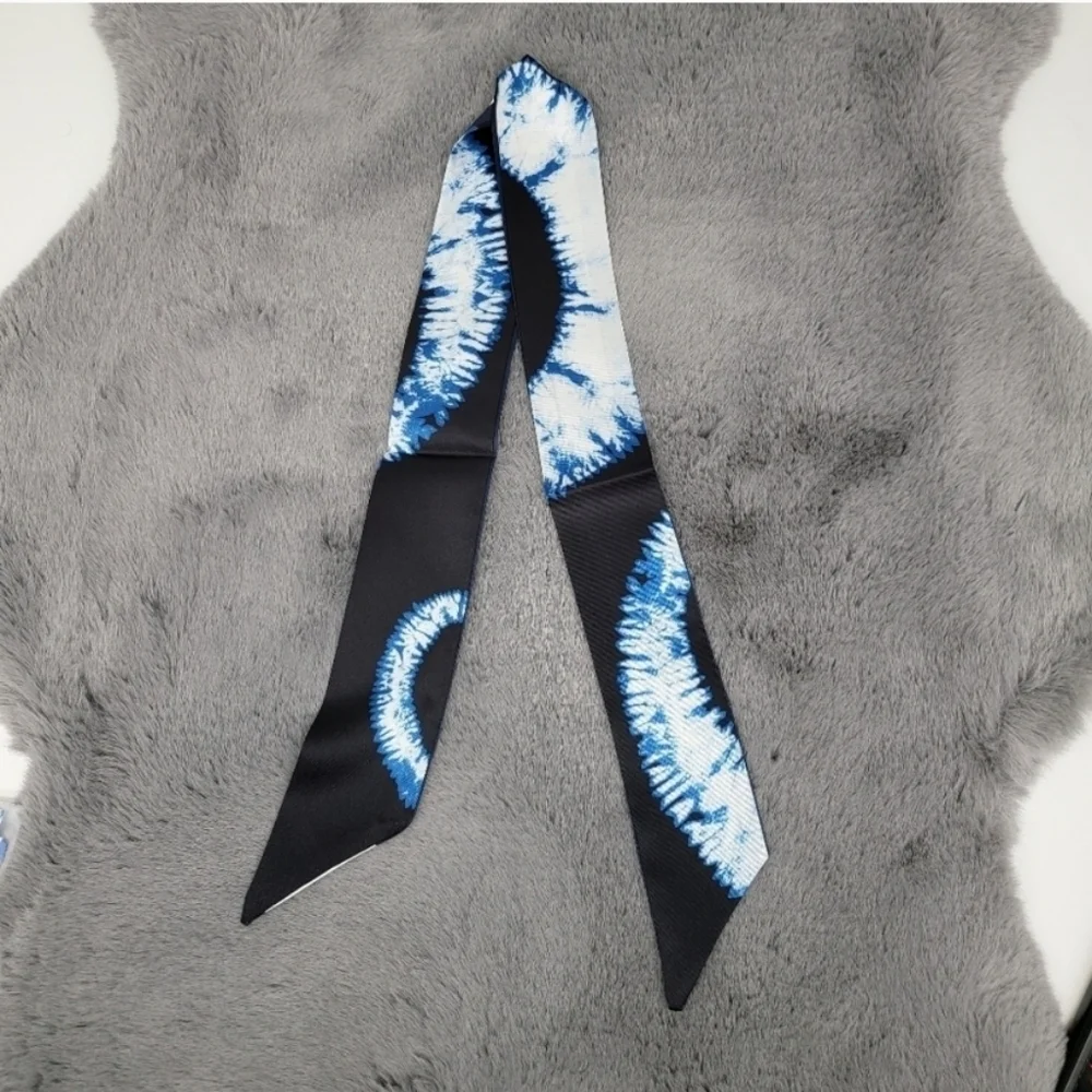 New Kaleidoscope Silk Skinny Scarf Twilly
